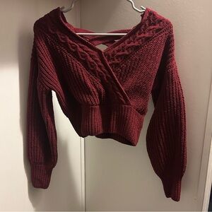 Small Derek Heart Cropped Sweater